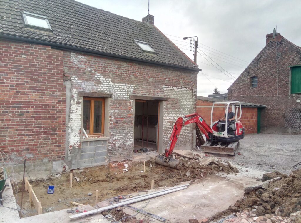 Avancement chantier ossature bois Ets Quas